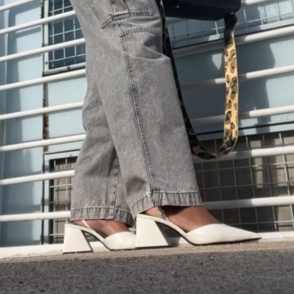 Zara Wedge Sling Back Barely Worn! like New